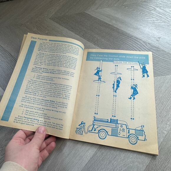 Vintage Playmore Practice Workbook of Writing Preschool  1974 - Picture 6 of 12